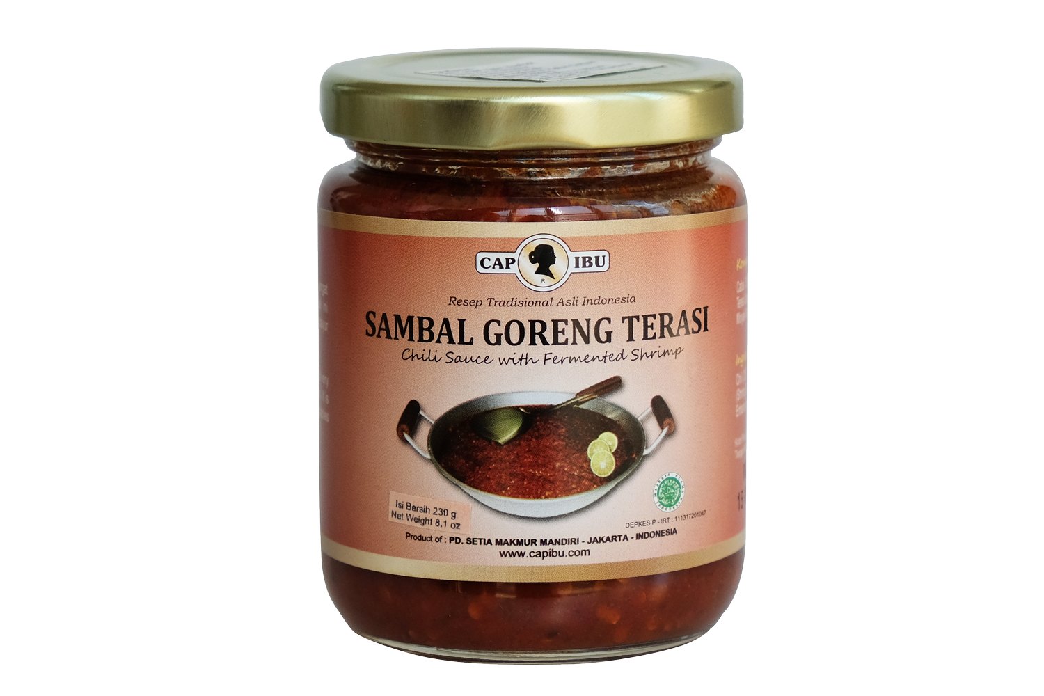 Cap Ibu Sambal  Goreng Terasi 230 gr INDONESISCHES SAMBAL  